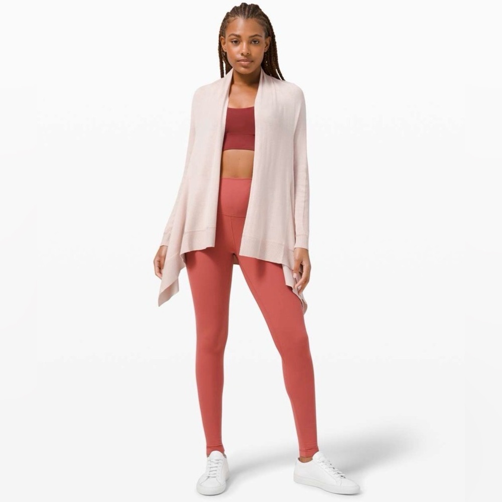 Lululemon Cashlu Knit Wrap in Pink Bliss - Cashmere Blend - XL-XXL